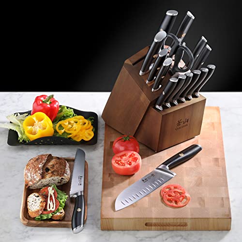 L Series 17 Piece German Steel Forged Knife Set