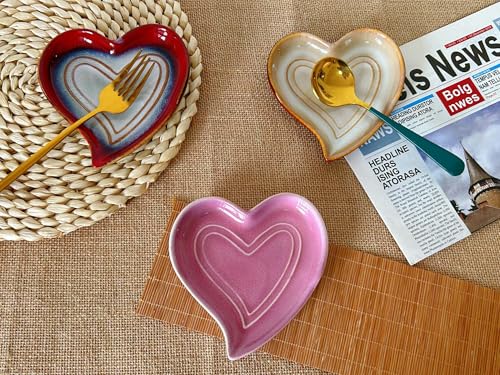 Ceramic Spoon Rest for Stove Top (Pink)