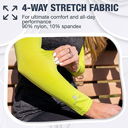 Cooling Arm Sleeves for Men & Women (1 Pair: Green / One Size)