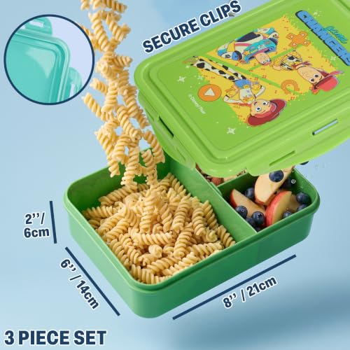 Toy Story Boys Lunch Box 3Pc Set (Green Toy Story)