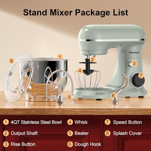 4QT Electric Stand Mixer (Green)