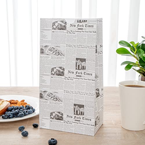 Bag Tek 6 Lb Disposable Lunch Bags (6 lb / Newsprint)