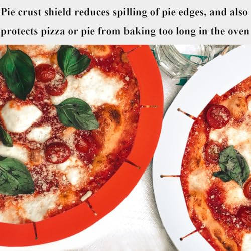 Adjustable Pie Crust Shields (Royal Red 2 + Royal Transparent 2)