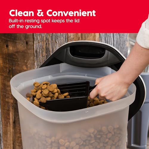 Dog Food Storage Container (25 lbs / Black)