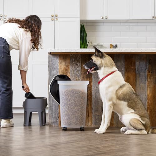 Dog Food Storage Container (25 lbs / Black)