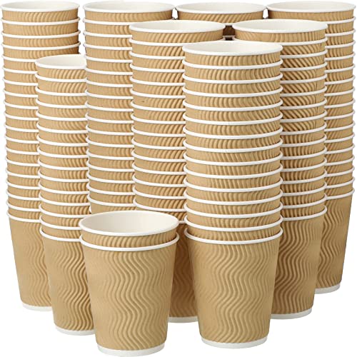 200 Pack 12 oz Brown Paper Cups