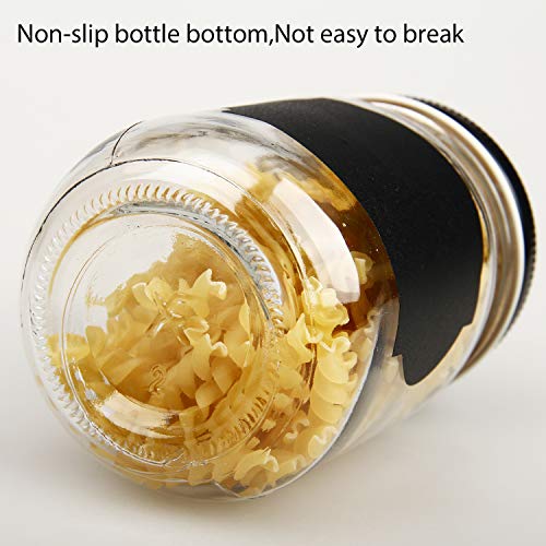 20 Pack Mason Jars (12oz - Black Lid)