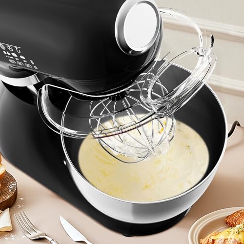 5.3 Quart Electric Stand Mixer With 12 Speed (BLACK-NEW / 5.3 quart)