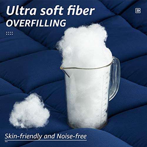 All Season King Size Bed Comforter (Navy / King（90*102）)