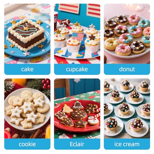 Edible Star Sprinkles (Silver Star)