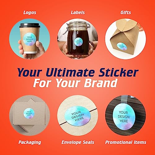 100 Custom Vinyl Stickers (100 Count)