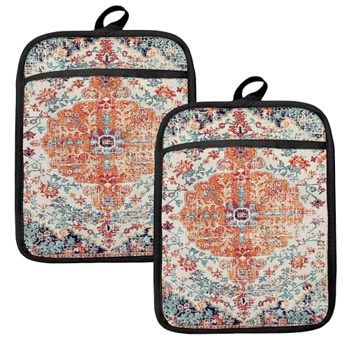 Rustic Vintage Boho Pot Holders for Kitchen (Haodh-11)