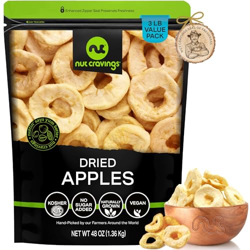 Dried Apple Rings Slices (Dried Apple Rings / 48 oz)