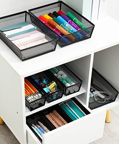 Silverware Drawer Organizer (9x6-4P-Black)