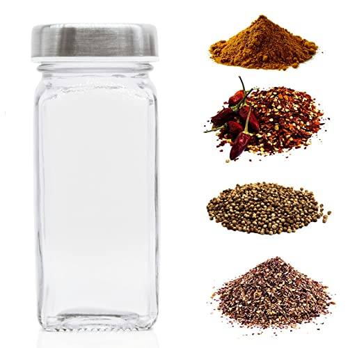 2pcs Spice Jars (Stainless Steel Lids / 2pcs)