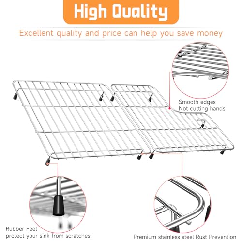 29.12"x14.7" Stainless Steel Sink Rack for Kohler K (1-Pack-29.13''x14.7'')