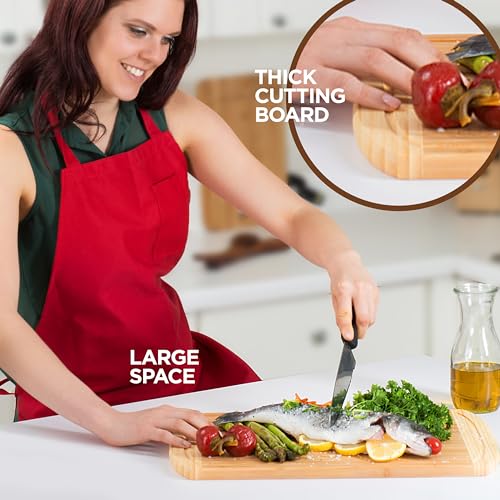 Bamboo Cutting Board Extra Large (18"L x 12"W)
