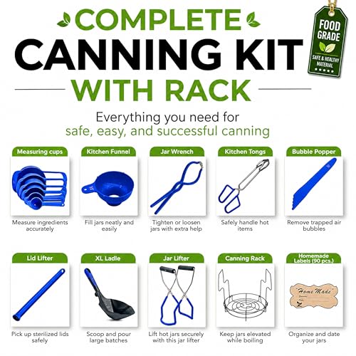 Blue Canning Supplies Starter Kit (Blue)