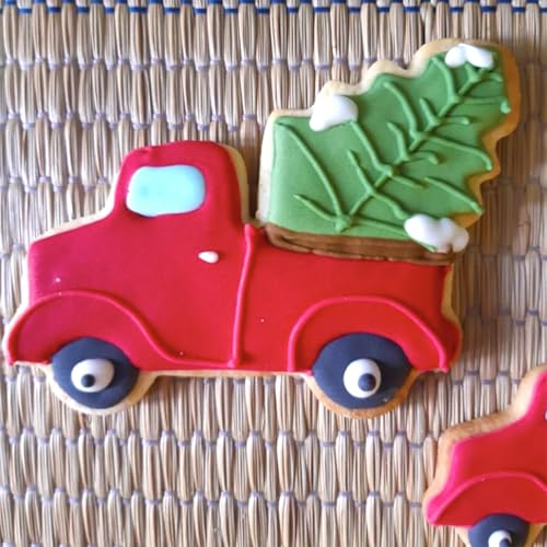 Christmas Ornament Cookie Cutters 4Pcs for Baking Decorating (Christmas Ornaments 4Pcs)