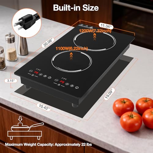 Double Induction Cooktop (12 Inch Black)