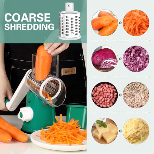 Rotary Cheese Grater Hand Crank Cheese Shredder for Fresh Cheese