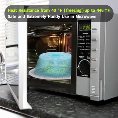 Microwave Splatter Cover (Clear Blue)