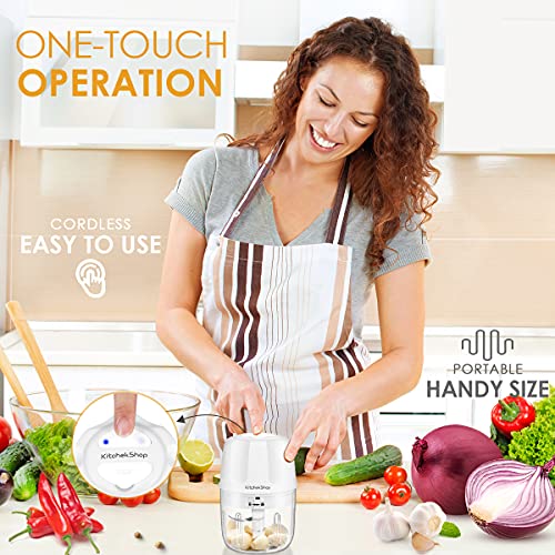 Electric Garlic Chopper (300ML / White)