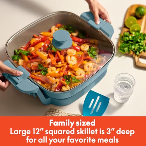 Fits Anywhere SAUTE Make & Take Skillet (12" x 12" / Surf)