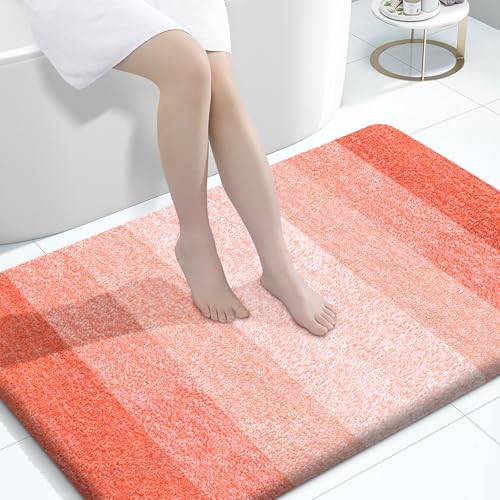 Large Bathroom Rugs 44x32 (44" X 32" / Coral)