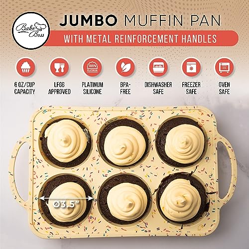 Confetti Silicone Jumbo Muffin Pan (Confetti / Jumbo (6 Cups))