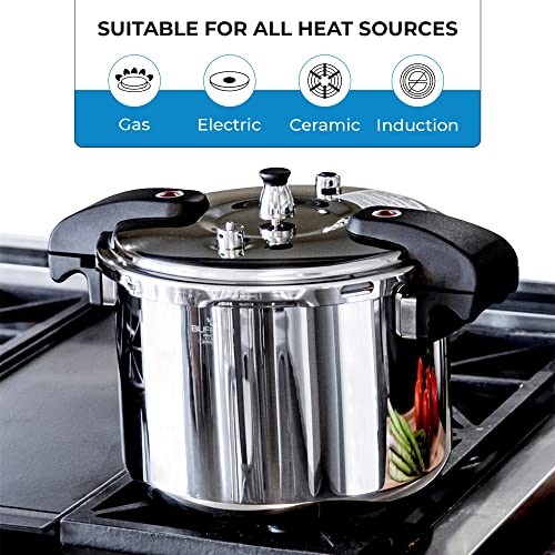12 Quart Pressure Cooker Stainless Steel (12 Quarts / QCP412)