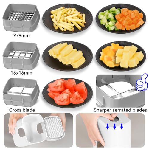Multifunctional Vegetable Chopper White (Cube / White)