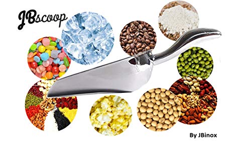 Ice scoop Small Metal Food Candy Scoop for Kitchen Bar Party Wedding (6 oz)
