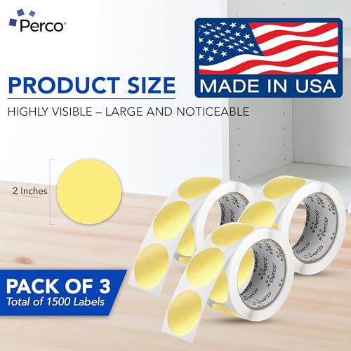 Metallic Gold Perforated Round Circle Dot Sticker 2 (Metallic Gold / 2 Inch)