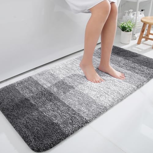 Bathroom Runner Rug 45x27 (45" X 27" / Grey)