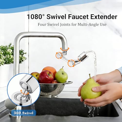 1080° Swivel Faucet Extender (Brass - 360° Mode / 360-1Mode)