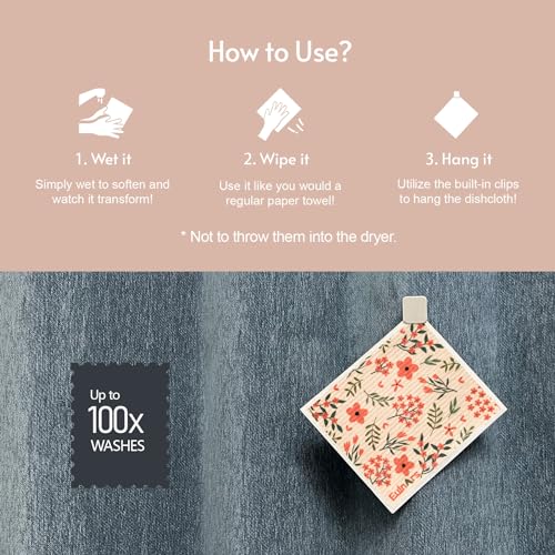 Reusable Paper Towels (Flowers and Plants)