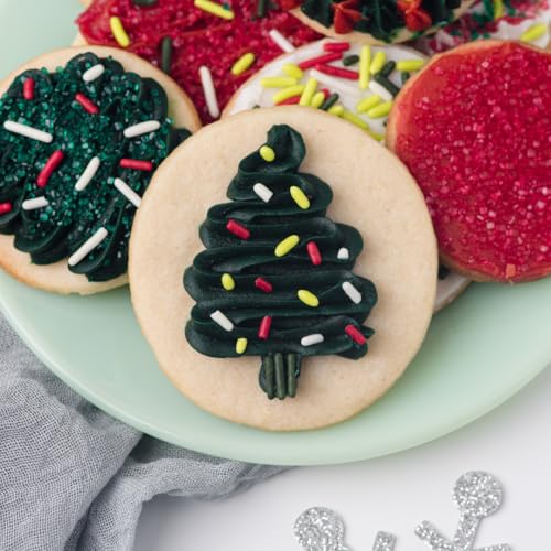 Sprinkles 6 Cell Edible Sprinkle Mix Jimmies Perfect for Cake Decorations Baking Ice Cream Cookies Cupcake Topper (Christmas)