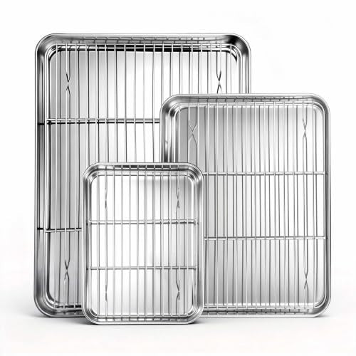 Baking Sheet with Wire Rack Set (16+12+9)