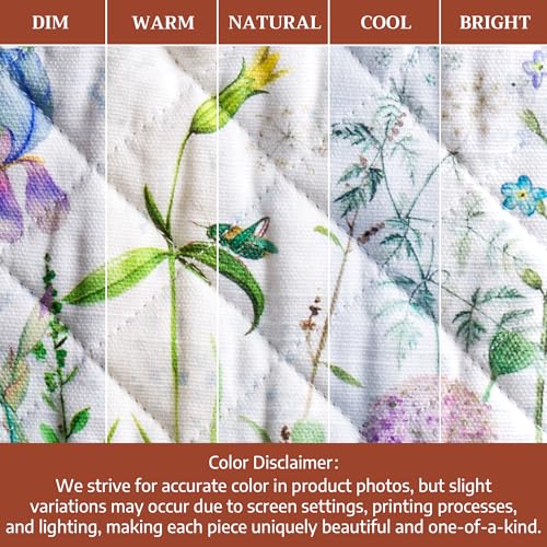 Maison d'Hermine Oven Gloves 100% Cotton Oven Mitt (012 - Fleurs De Mai / 7.5" x 13" (Oven Mitt))