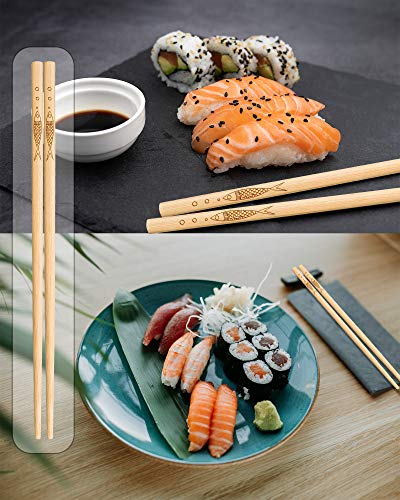 5 pairs of bamboo chopsticks can be reused