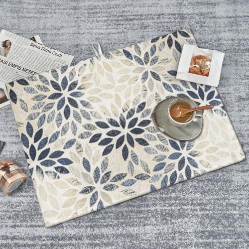 Dahlia Dish Drying Mat 18x24 for Kitchen Counter (24" x 18")