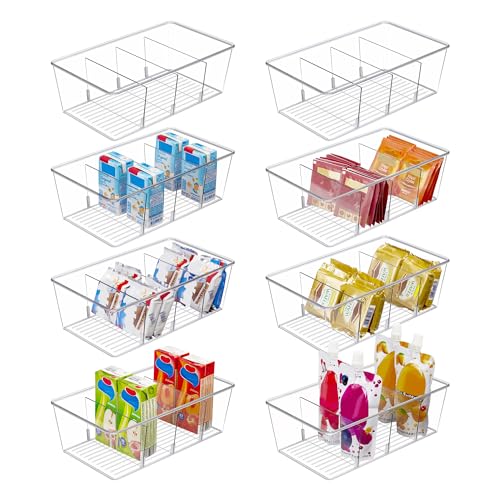 8 Pack Food Storage Organizer Bins (8pack)