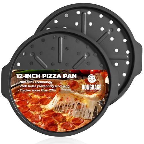 2 Pack Pizza Pan with Holes 12 Inch (2 Count)