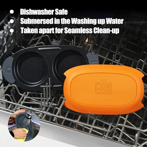 Quick Heat Microwave Egg Cooker (Orange)