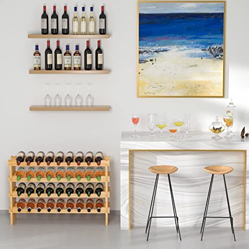 Wine Rack Freestanding Floor (Yellow)