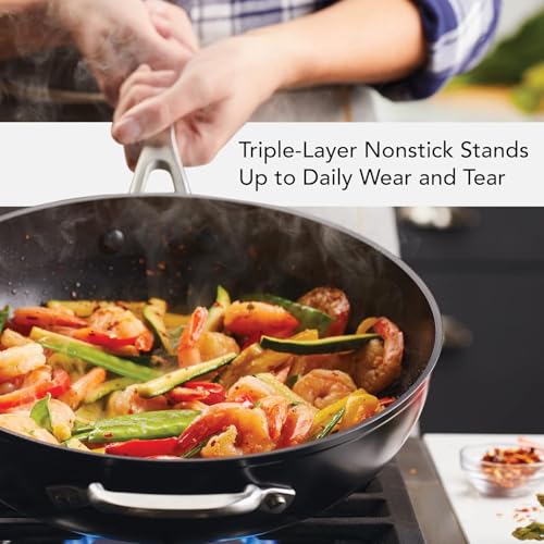 Hard Anodized Nonstick Stir Fry Pan (Wok (12.25"))