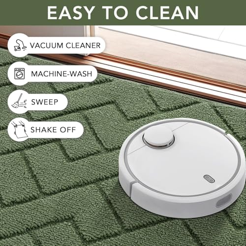 Dirt Trapper Indoor Doormat (Green / 59" x 20" (Rectangular))