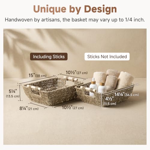Seagrass Storage Baskets (Natural(Seagrass) / Medium)