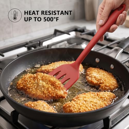 3 Pack Silicone Spatula Set (PureRed)